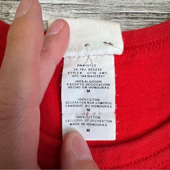 Lot of 2 Champion Men's Short Sleeve T Tee Shirts Blue Red M Med Medium Crewneck - Picture 11 of 15